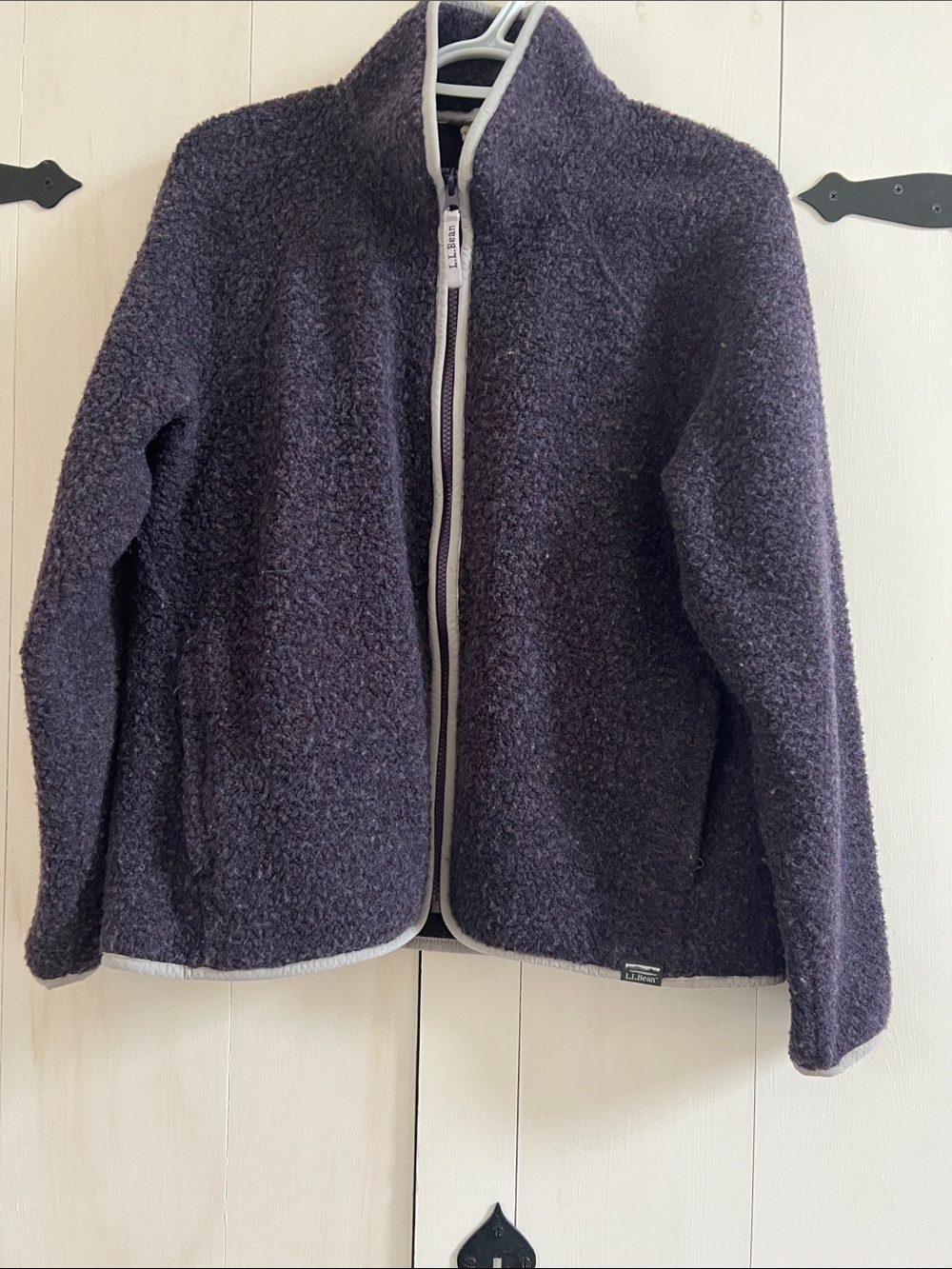 L.L. Bean womens Dark Purple Full-Zip Style Jacket